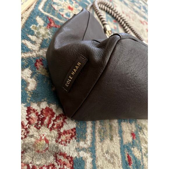 Cole Haan Women's Brown Leather Bethany Weave Tote Bag - Picture 4 of 9